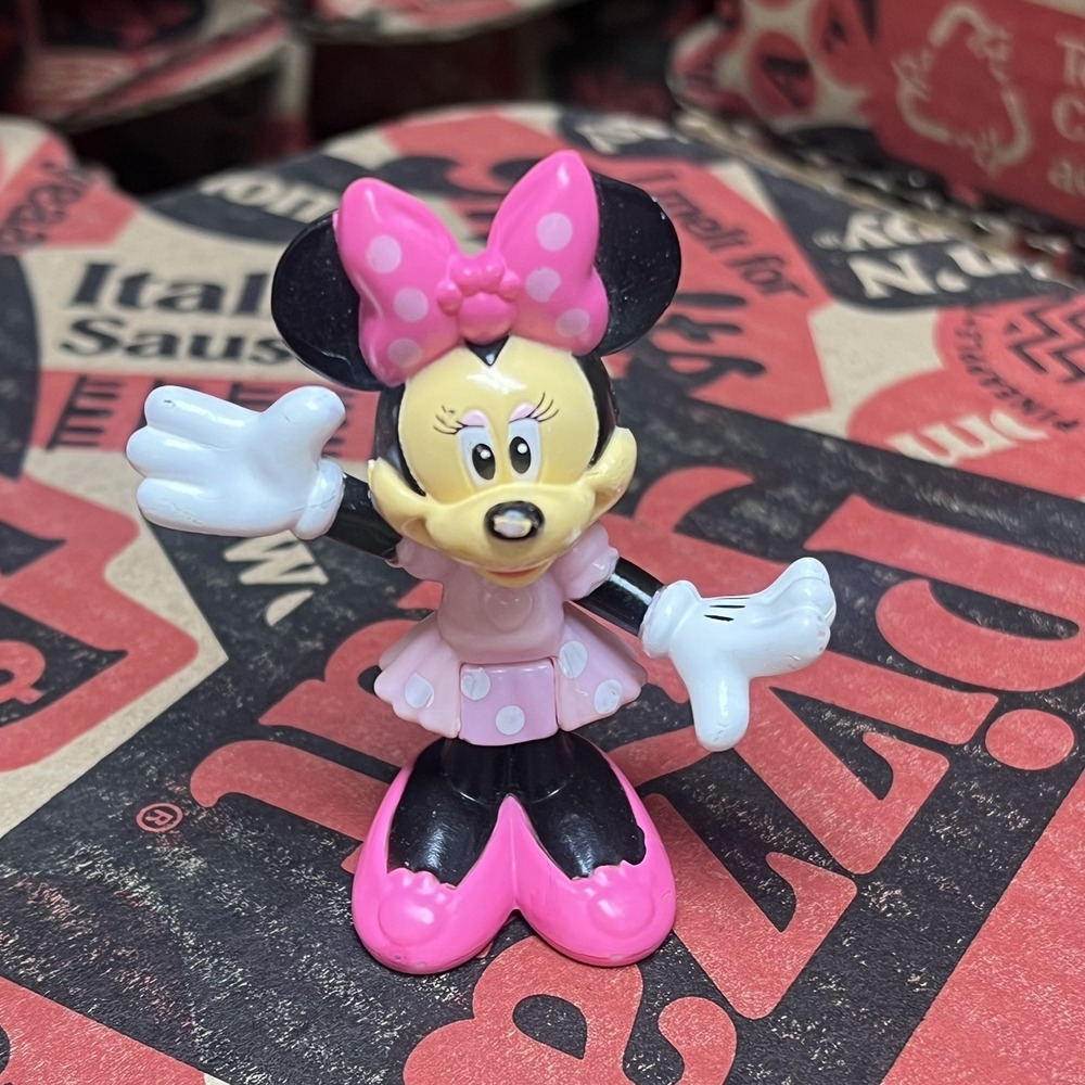 Disney Minnie Mouse Figure–Pink Polka Dot Dress–Mattel 2011–Replacement Toy